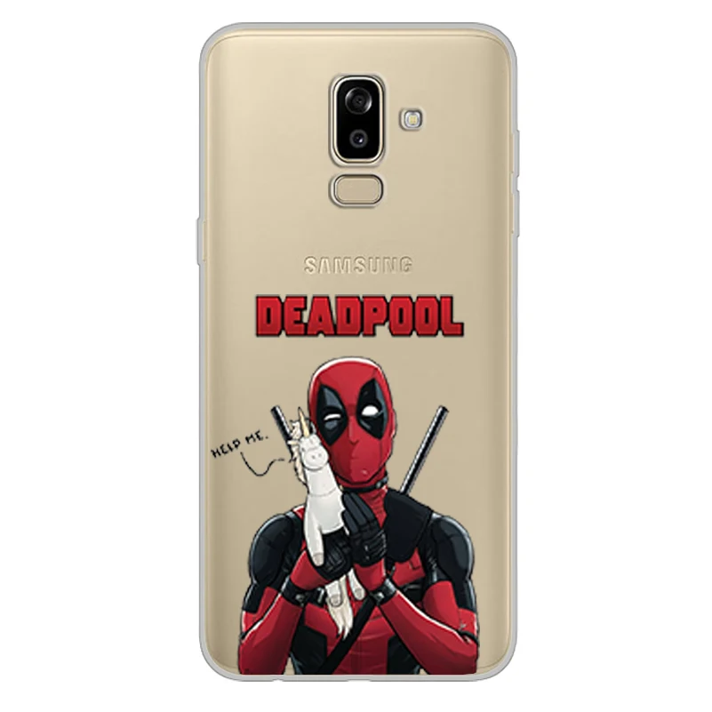 ciciber Phone Case for Samsung Galaxy J5 J6 J7 J8 Soft Cover J4 J3 J2 J1 Prime Core Plus 2016 2017 2018 Deadpool |