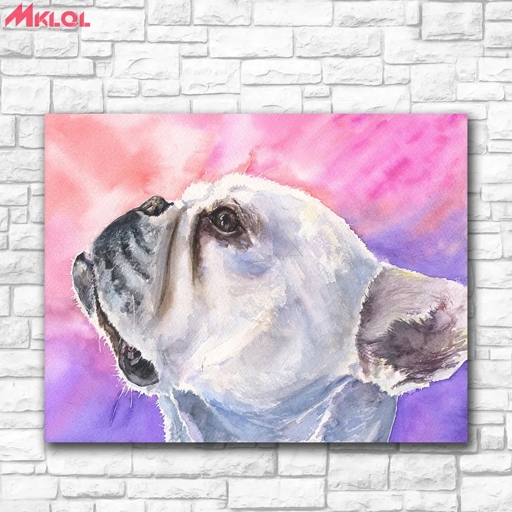 

Fashion Oil Painting French-Bulldog-6 wall art Canvas Painting For Living Room Home Decoration Oil Painting Wall Art Picture