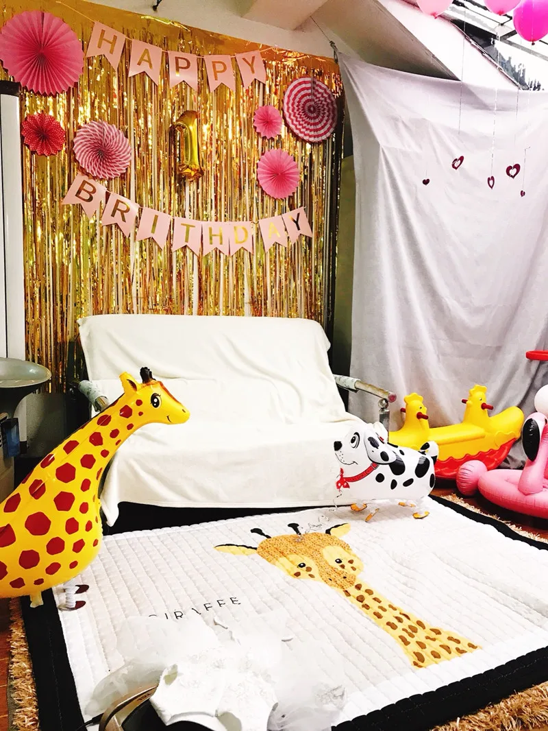 Джунгли для вечеринки в стиле сафари прогулки гелиевые шары в форме животных воздушный поросенок/собака воздушный шар из фольги детские украшения для дня рождения Детские Подарочные игрушки