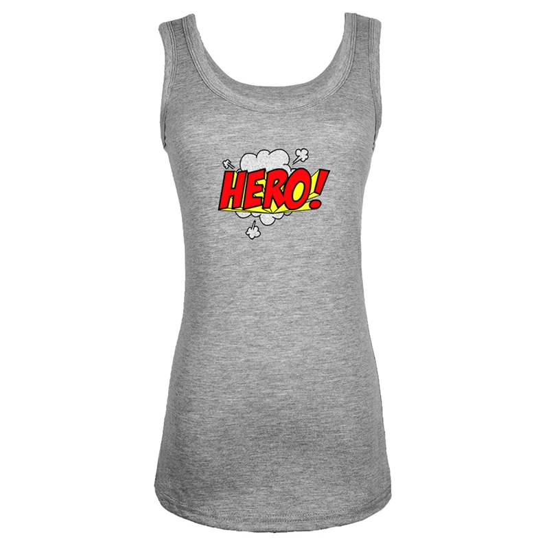 Майка женская с надписью Super hero белый пикантный жилет без рукавов BAM Hero ZAP You are my