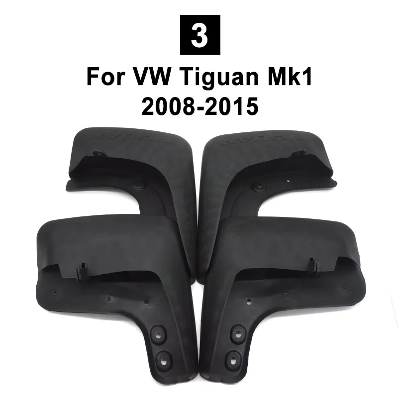 ZD автомобильные передние и задние брызговики для Volkswagen VW Touareg Mk1 Mk2 2008- для Volkswagen VW Tiguan MK1 Mk2 2007- аксессуары - Цвет: Tiguan MK1