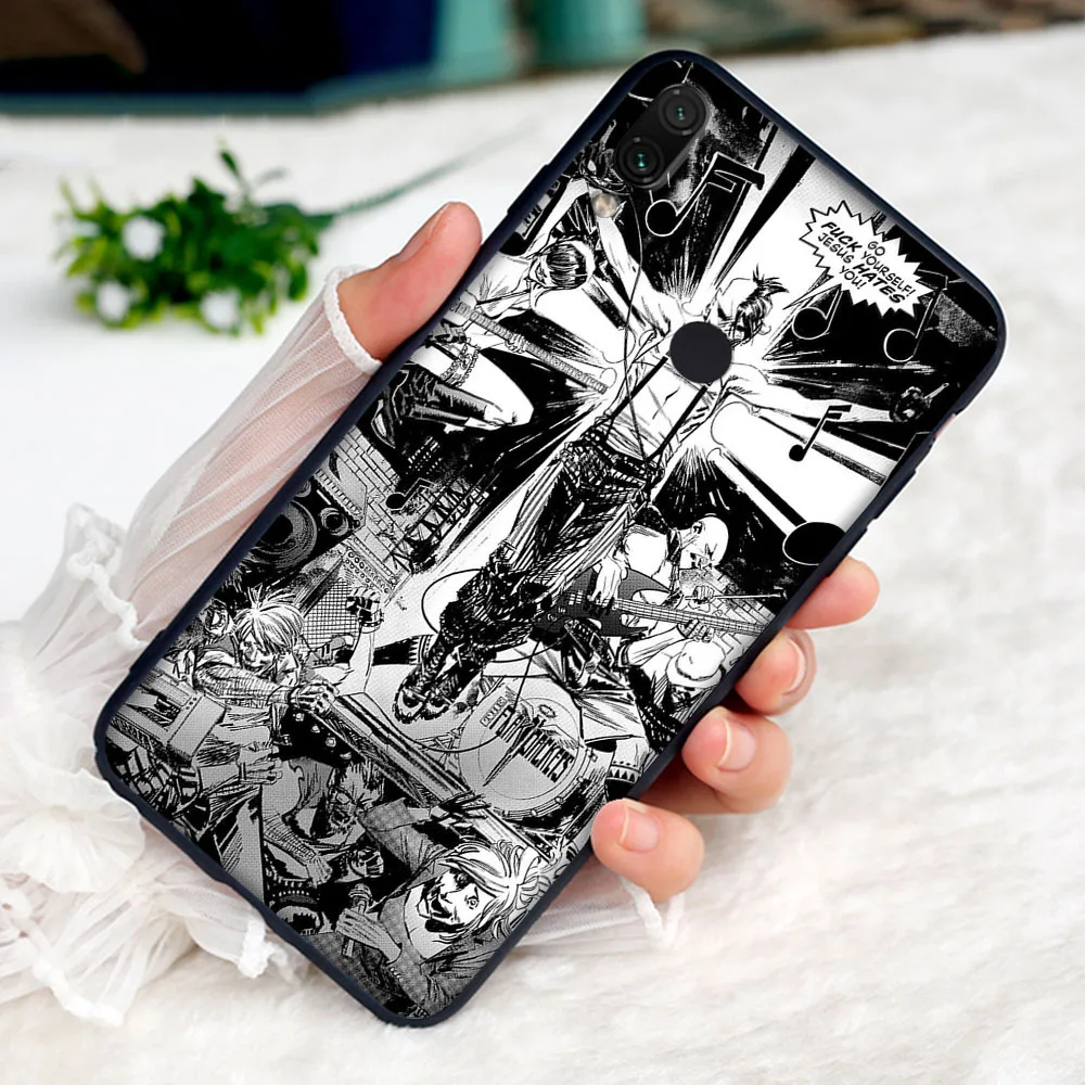 18 В стиле «панк-рок», мягкий чехол для Xiaomi Redmi Note 4 4X6 7 8 Pro 5 Plus 5A 6A крышка - Цвет: 18
