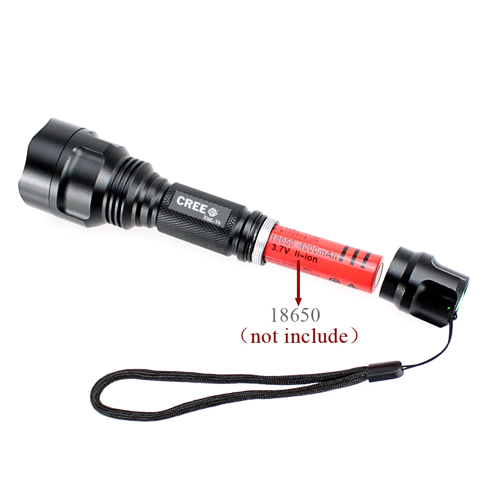 Новое поступление 2000 люмен светодиодная вспышка Q5/ CREE T6 светодиодсветильник