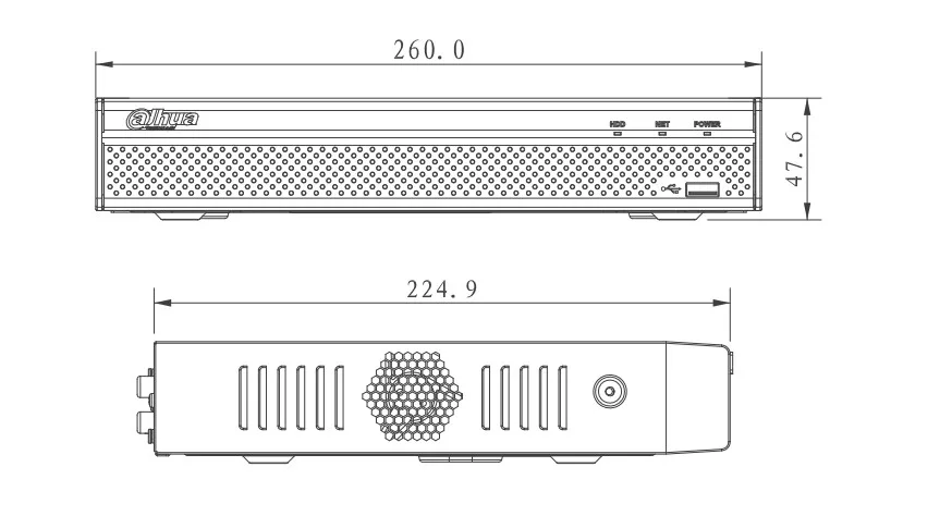 Сетевой видеорегистратор Dahua NVR P2P 3D интеллигентая(ый) NVR2104HS-S2 4 Ch сеть Onvif сети до 6Mp разрешение предварительного просмотра и воспроизведения H.264+/H.264