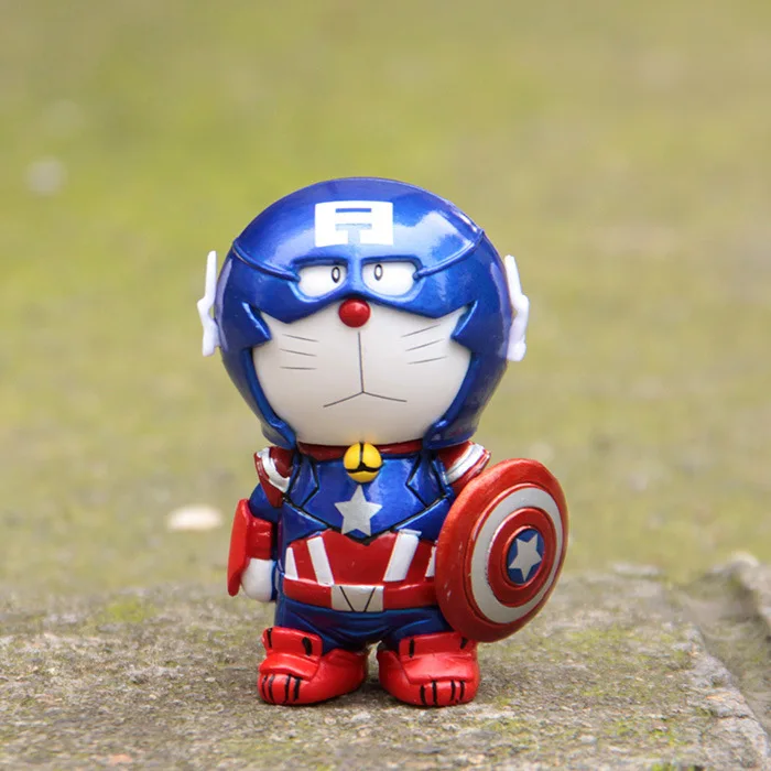 Doraemon Cospaly превратился в темно синюю команду корейской версии креативный