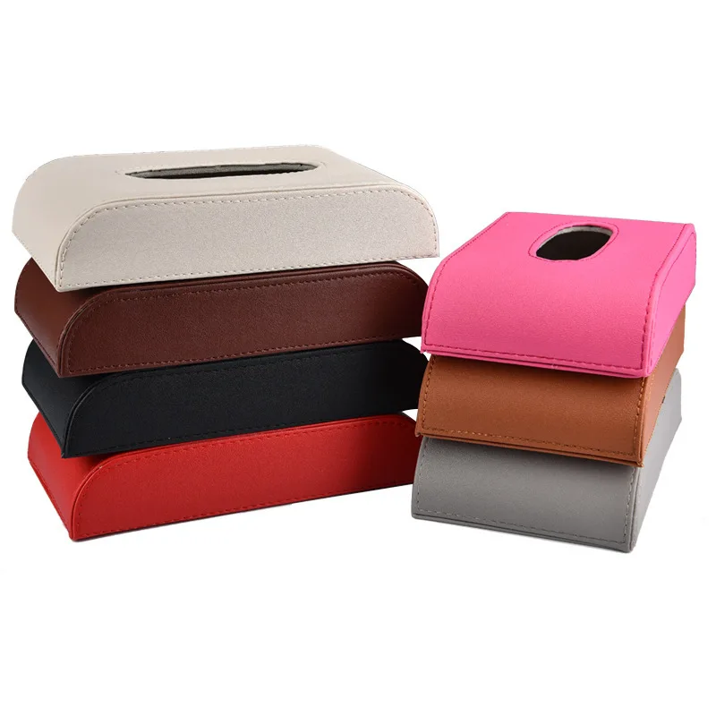 Тканевая коробка для автомобиля кожаная бумажная полотенец ультра тонкая |