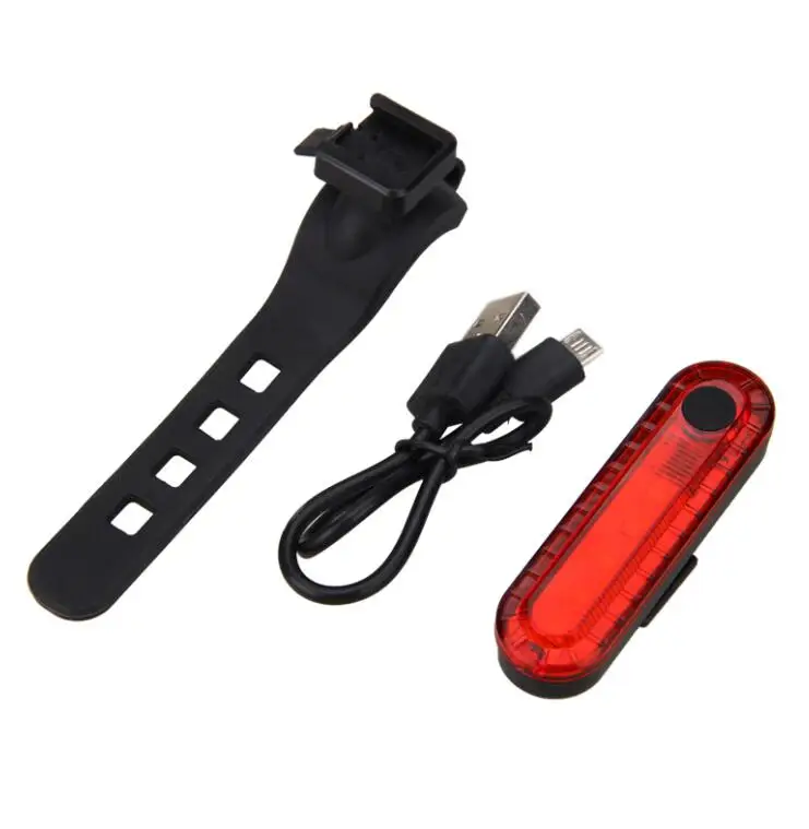 Red Light Мини, Возможность зарядки при помощи разъема USB, хвост светильник Перезаряжаемые задний фонарь безопасности Предупреждение светильник красный/синий+ красный светильник для ночной езды на велосипеде - Цвет: Red Light