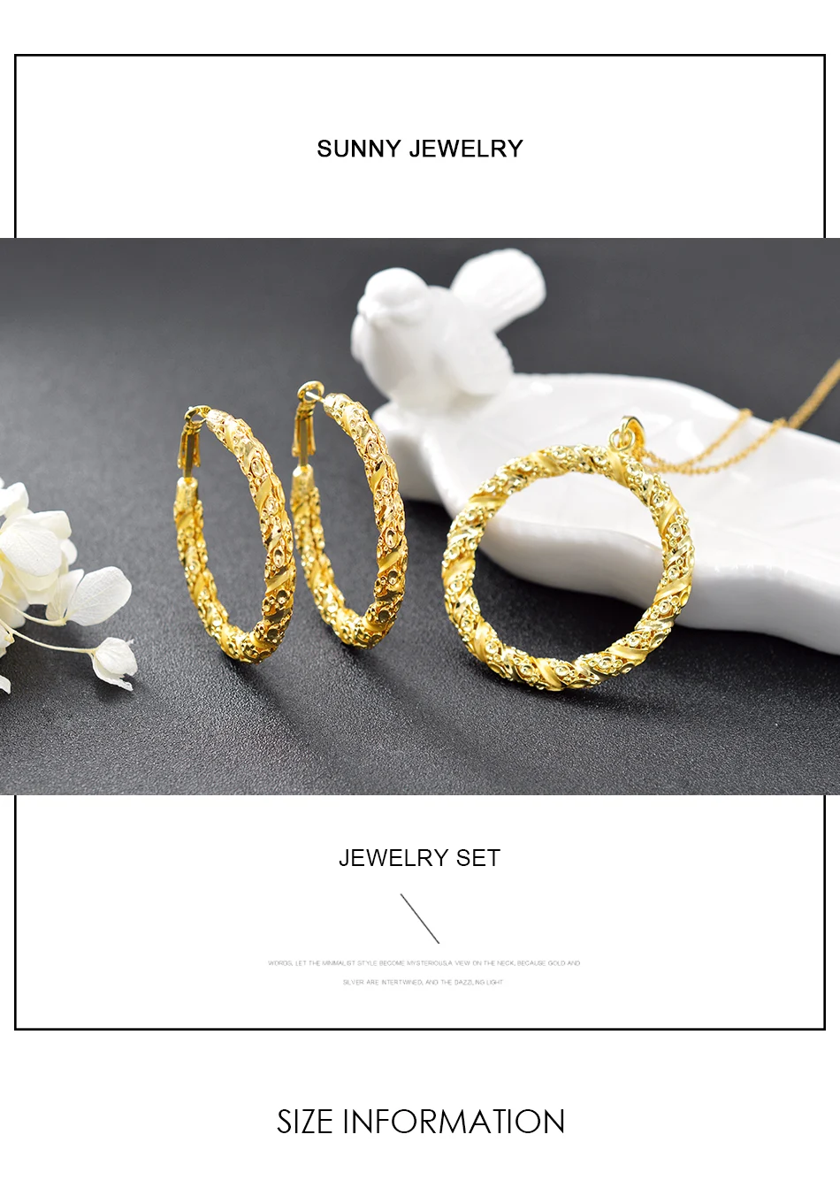 Sunny Jewelry, классические ювелирные изделия, большие ювелирные наборы для женщин, колье серьги кулон, вечерние, свадебные, круглые ювелирные изделия, подарок