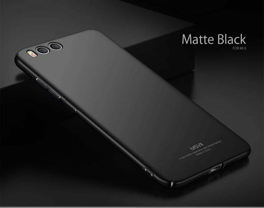 Xiaomi mi 6 Чехол чехол Msvii для Xiaomi mi 6 Чехол гладкий жесткий Xiaomi mi 6 pro задняя крышка для Xiaomi mi 6 mi 6 чехол s