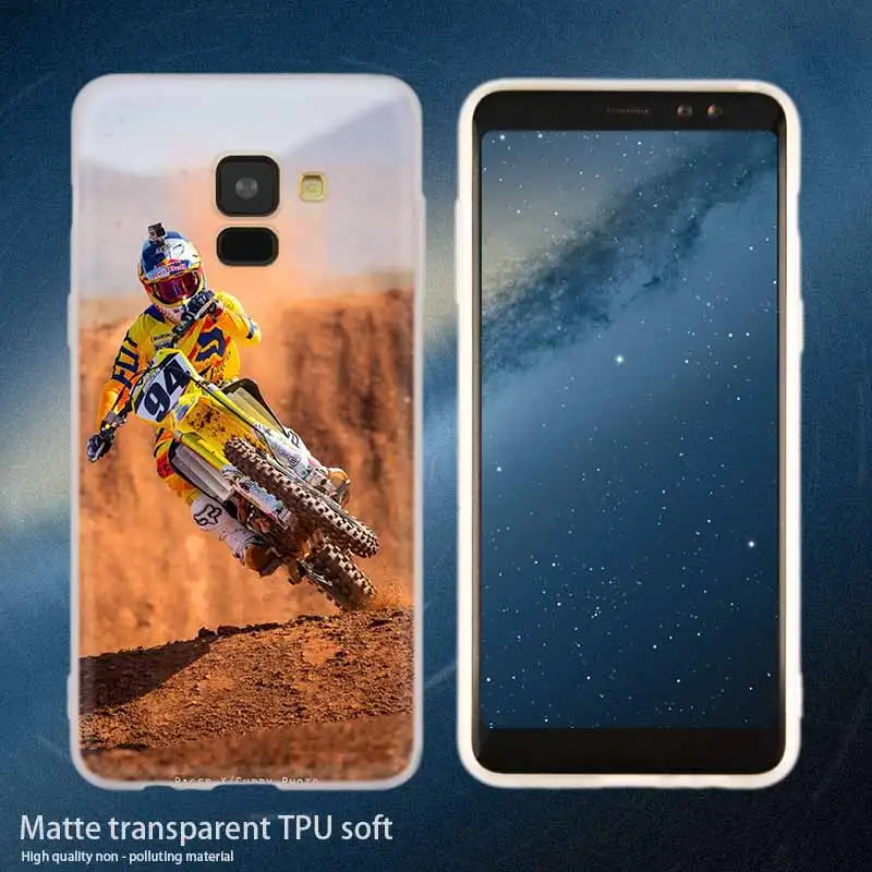Silicone 1 Moto крест moto чехол для телефона для samsung Galaxy A10 A20 A30 A40 A50 A60 A70 A6 A8 плюс A7 A9 A3 A5 мягкий чехол Coque - Цвет: Silicone 1