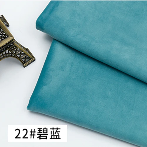 Blue 22 Утолщенная голландская бархатная плюшевая ткань подушка для дивана, ручная работа, Высококачественная велюровая ткань Diy - Цвет: Blue 22