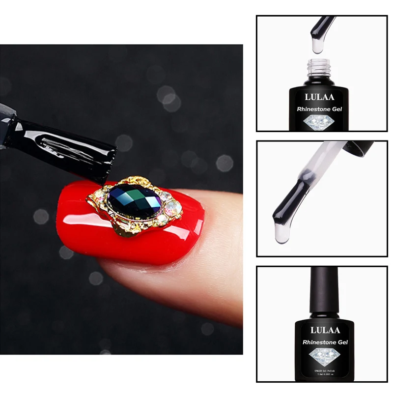 1 шт. клей для украшения ногтей Быстросохнущий УФ-светодиодов горный хрусталь