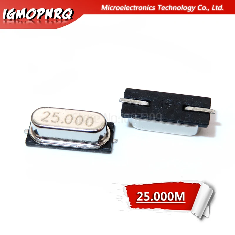 20 шт SMD кварцевый генератор 14 7456 м 16 000 18 432 22 1184 24 HC 49S Кварцевый резонатор