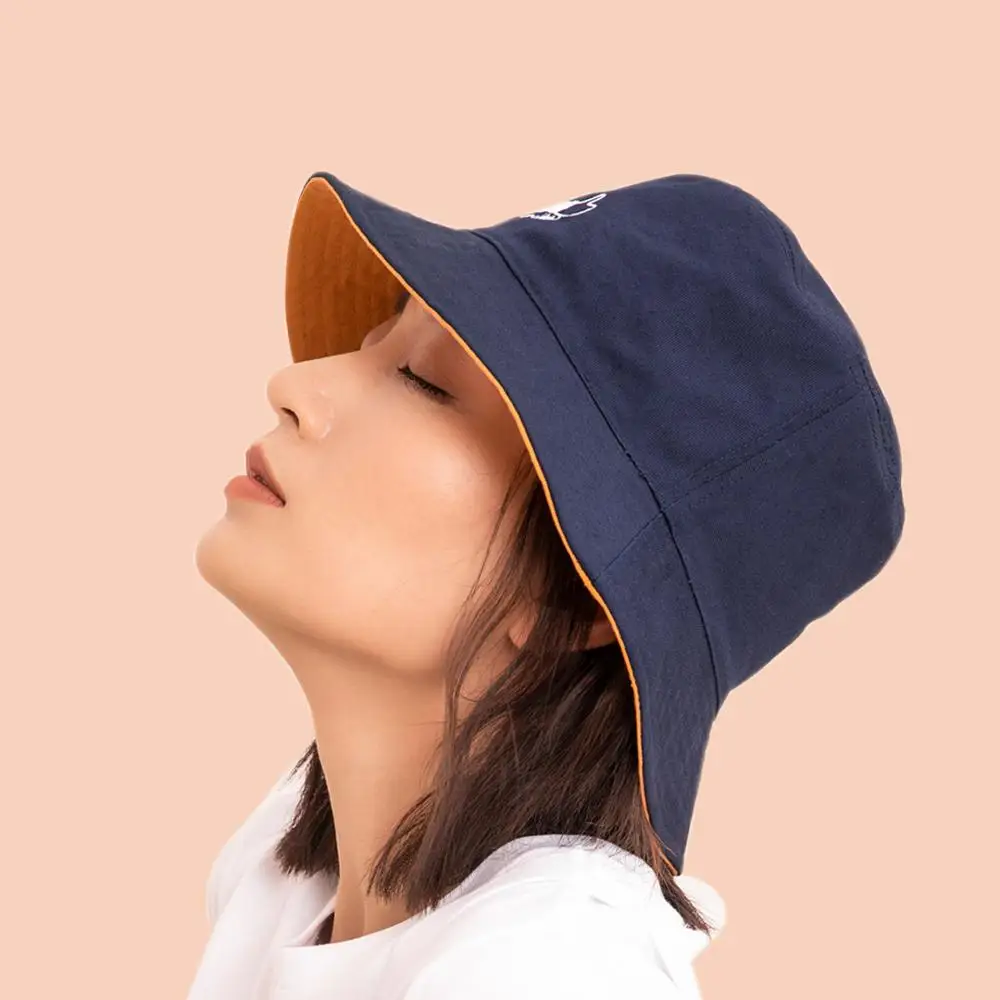 Qimian двухсторонняя двухцветная Простая мужская и женская рыболовная шляпа летняя