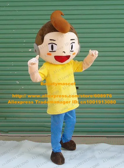 Детски плоть розовый мальчик парень костюм талисмана персонажа из мультфильма