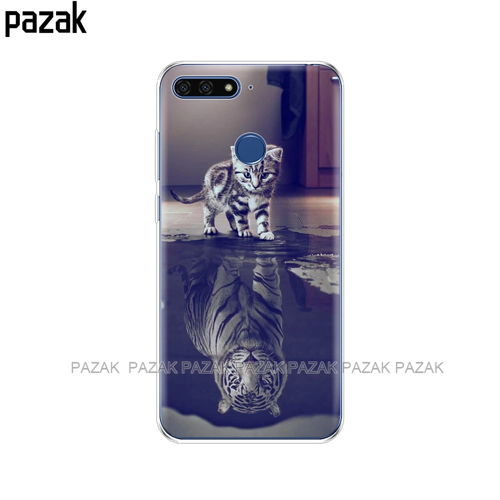 34340 Силиконовый чехол для телефона Huawei Honor 7C 5,7 дюйма, Чехлы, мягкий силиконовый чехол из ТПУ для Huawei honor 7c Aum-L41 - Цвет: 34340