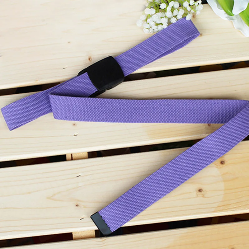 Purple style2 Для Женщин Повседневный женский пояс на талию Модный черный холщовый карамельный цвет удобный 1 шт. тонкий регулируемый - Цвет: Purple style2