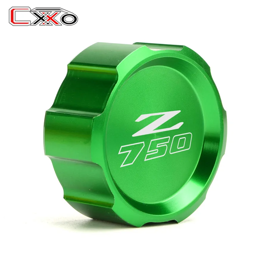 Rear green Для Kawasaki Z750 Z 750 2007-2012 2008 2009 2010 2011 мотоцикл Красный спереди и сзади цилиндр для жидкости мастер Крышка Резервуара - Цвет: Rear green
