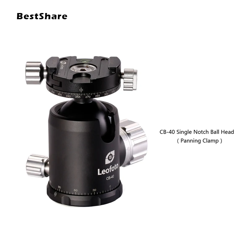 

Camera Tripod Aluminum Alloy Single Notch Classic Ball Head Panoramic Head with Arca-swiss quick release palte as RRS