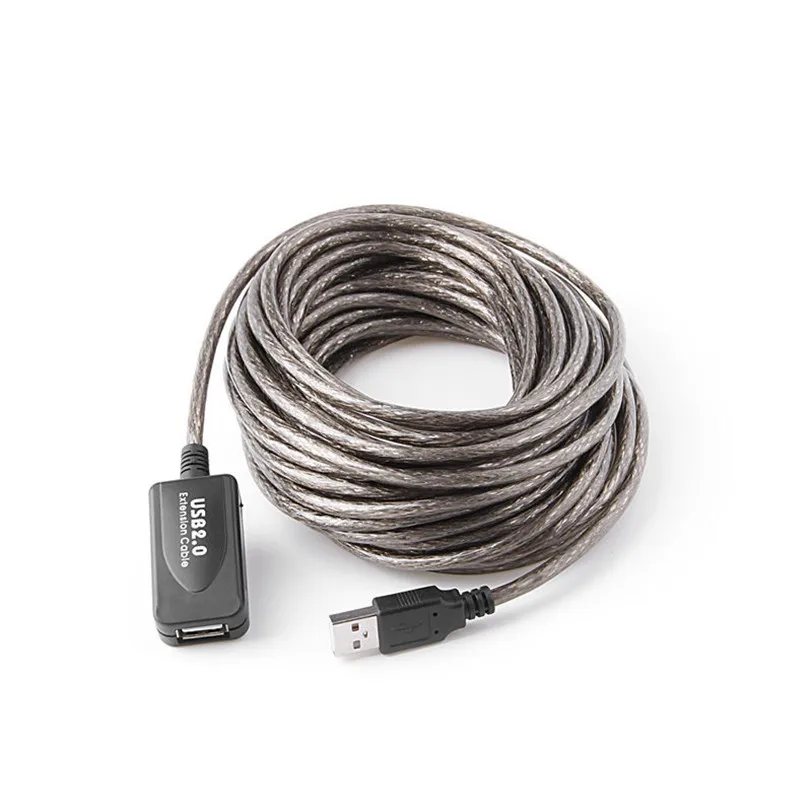 30 футов 10 м/15 5 м USB 2 0 Удлинительный ретрансляционный кабель усилитель сигнала A Male