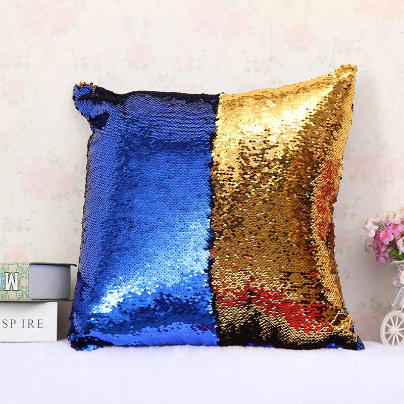 Poszewka 40x40 см блестящий чехол для подушки DIY меняющий цвет Fundas almohadones Подушка-чехол Золотой Серебряный Красный Черный