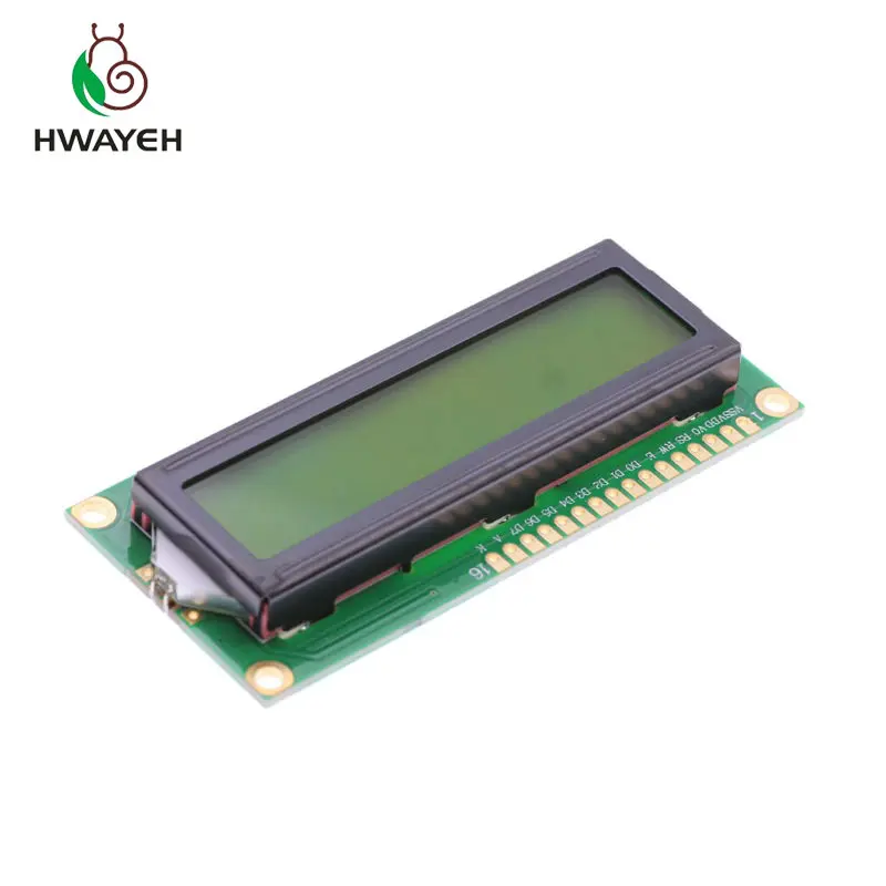 1 шт. ЖК модуль 1602A 1602 зеленый экран 16x2 символ дисплей Module.1602 5V и белый код для
