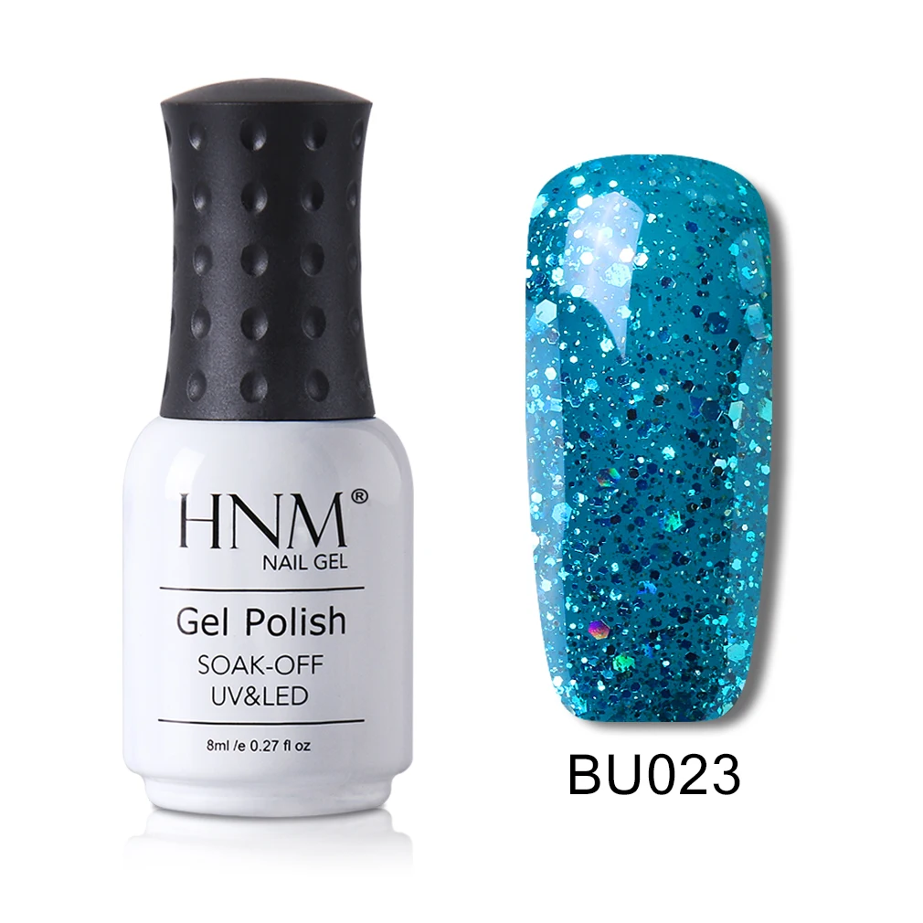HNM 8 мл синий цвет серия Гель лак для ногтей гибридная краска Лаки Vernis Гель-лак для УФ-лампы Набор Полупостоянный маникюрный лак - Цвет: 23