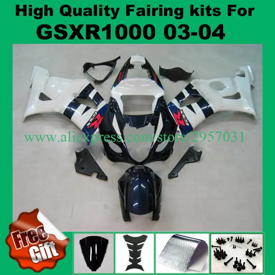 

100%Fit Injection fairings for SUZUKI GSXR1000 2003 2004 fairings set GSX-R1000 GSXR 1000 03 04 fairing kits #2118-p