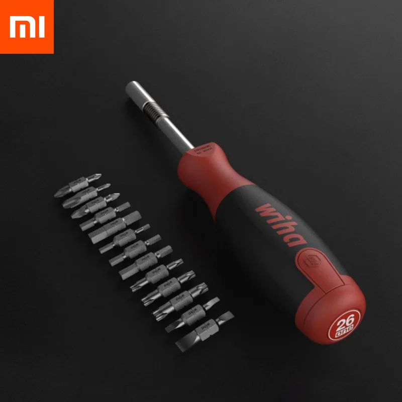 1Pcs Red Набор отверток Xiao mi jia Wiha 26 в 1 со скрытым дизайном в журнале, прецизионные двухконцевые биты mi из хромованадиевой стали - Цвет: 1Pcs Red