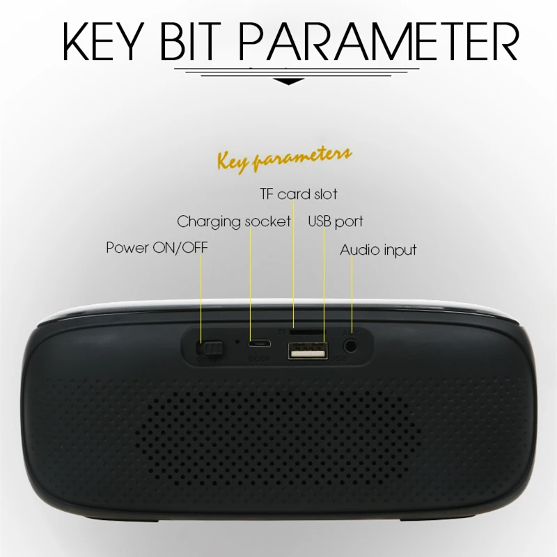 Toproad стерео Беспроводной Bluetooth Динамик touch Управление 3D объемного звучания