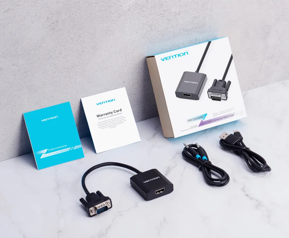 Vention преобразователь из VGA в HDMI VGA HDMI Кабель-адаптер VGA в HDMI аудио разъем 1080P для ПК ноутбук к HDTV проектор