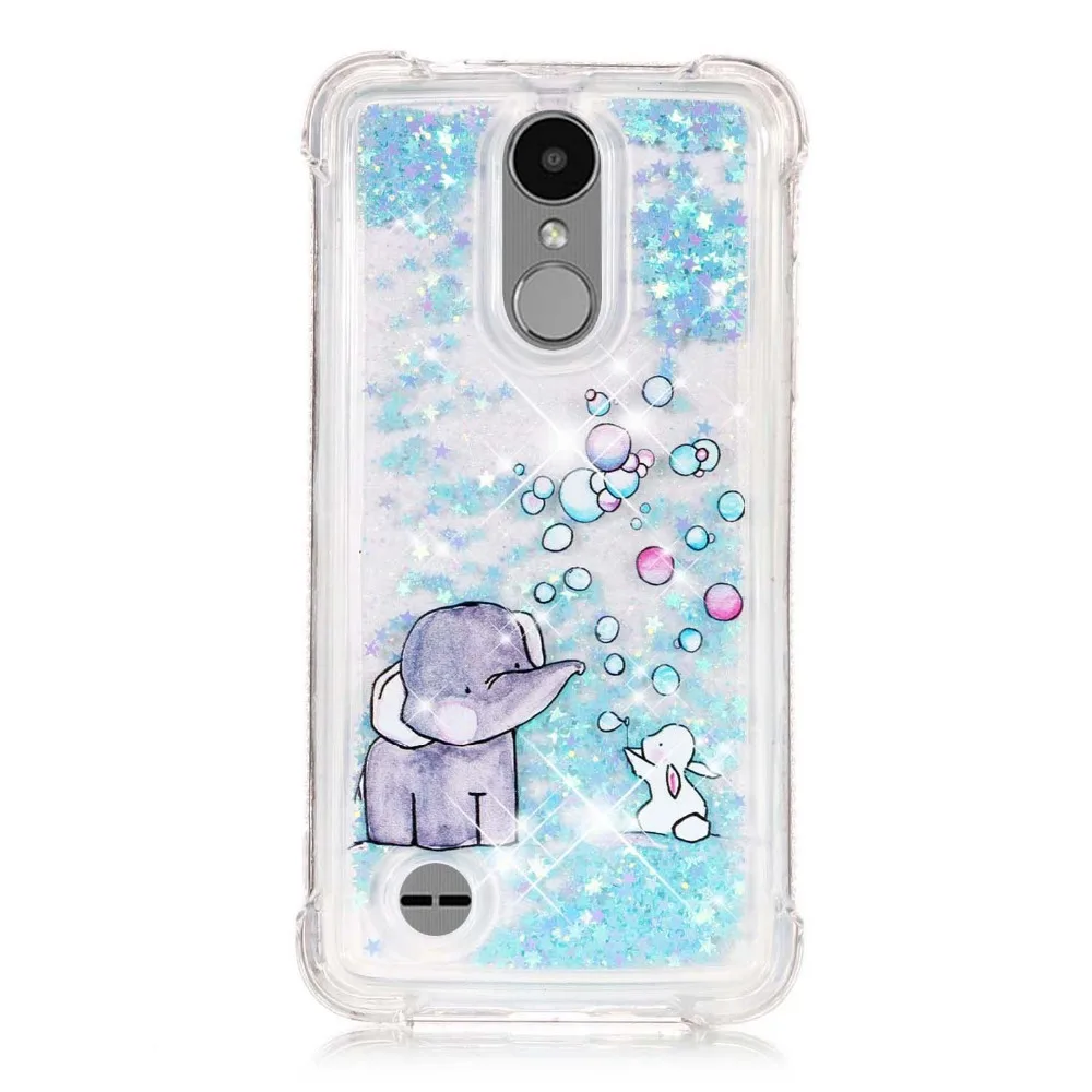 Lovely TPU Case For LG K4 2017 K8 2018 EU Phone Version Cute Patterned Dynamic Quicksand Mobile Cover | Мобильные телефоны и