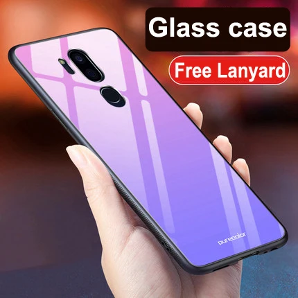A5 Для LG G7 чехол G7ThinQ животный узор закаленное стекло задняя крышка чехол LGG7 G7 ThinQ G710 ударопрочный стеклянный чехол для LG G7 тонкий Q - Цвет: A5