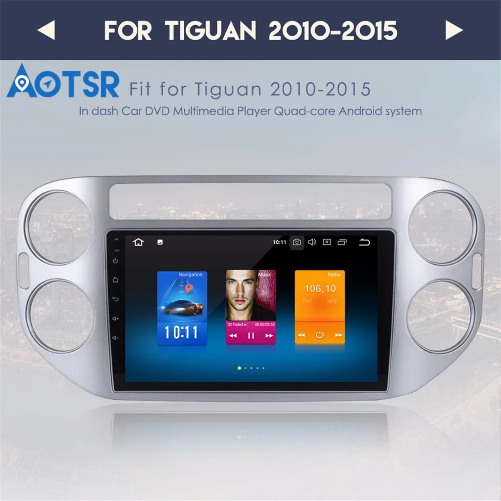 9 &quotAndroid 8 0 7 1 автомобильный GPS-радиоплеер для Volkswagen VW Tiguan 2010-2015 с восьмиядерным