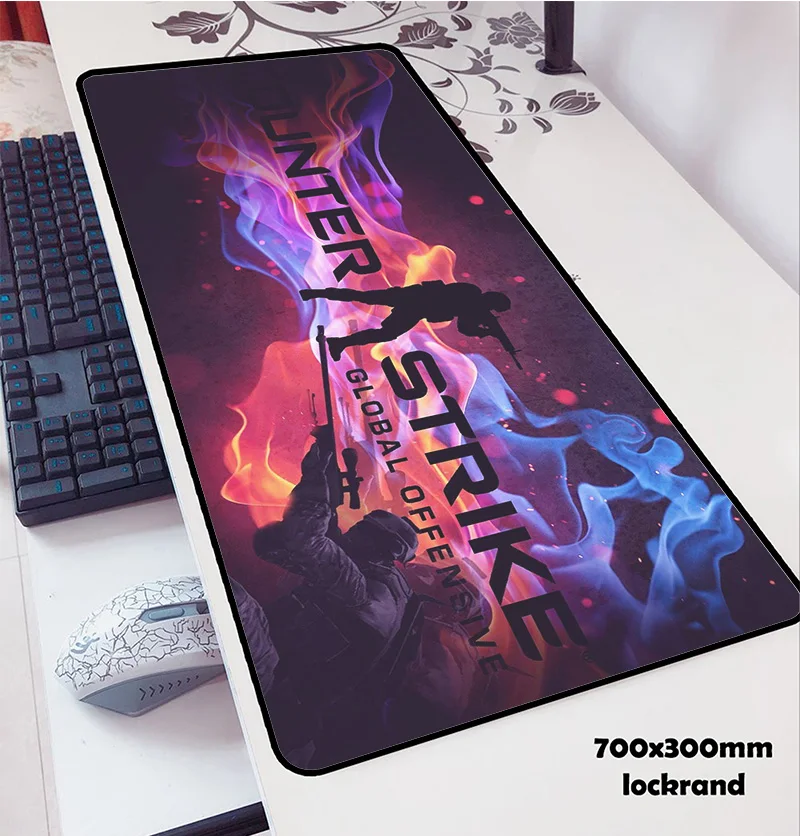 Коврики для мыши cs go 70x30 см игровой коврик с заблокированным краем ноутбука |
