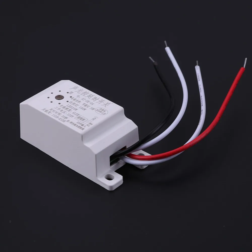 AC 160-250V автоматический звуковой датчик голоса для включения выключения переключатель уличного света управление Фото Интеллектуальный автоматический светильник переключатель для звукового датчика