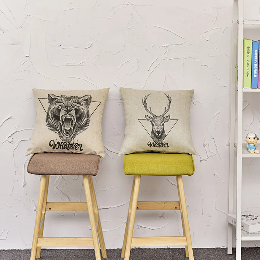 Тату животное модель декоративных подушек пледы Подушка Чехол для автомобиля