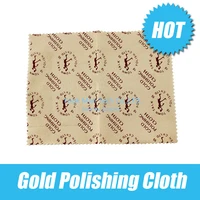 gold polishing cloth jewelry clean cloth box 1 slice packing 10 pieces of packaging to sell wholesale free shipping