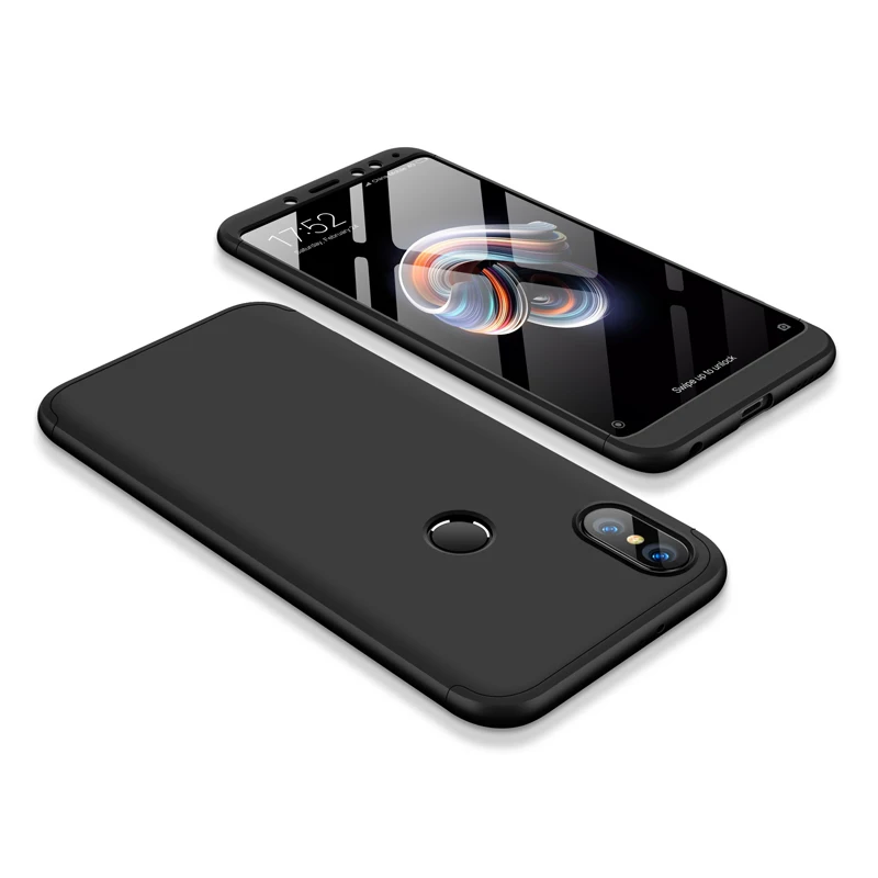 Аксессуары, чехол для Xiaomi Redmi Note 5, чехол, 3 в 1, корпус телефона, Жесткий ПК, 360, Full Couqe, для Redmi Note 5, 6, 7 Pro, Redmi Note 7