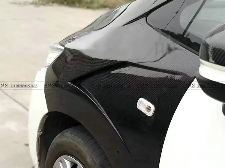 Автостайлинг для Honda Jazz Fit GK5 14-17 углеродное волокно Js-Style переднее вентилируемое