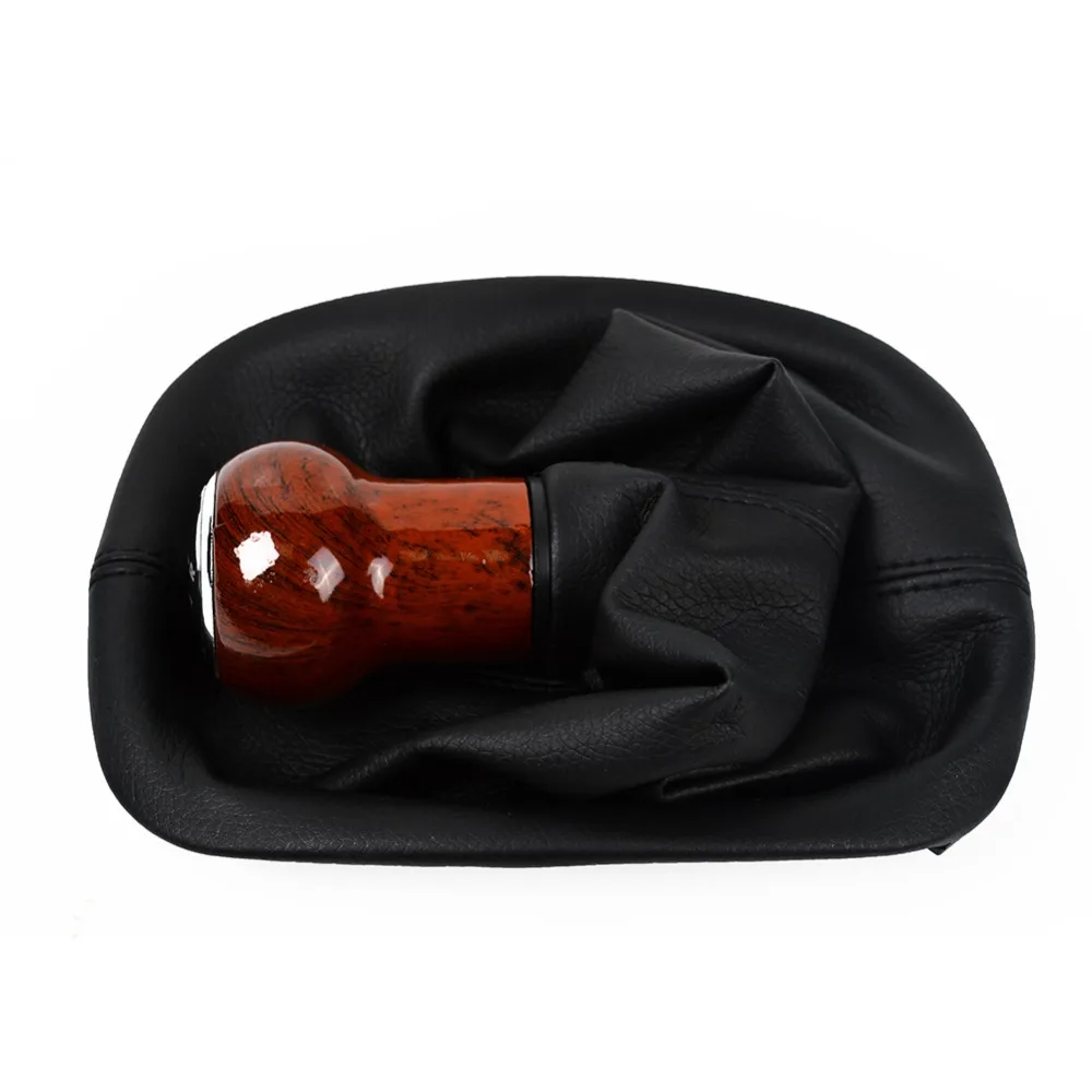 Runmade 5 скоростная Автомобильная деревянная ручка переключения передач Gaitor Boot для