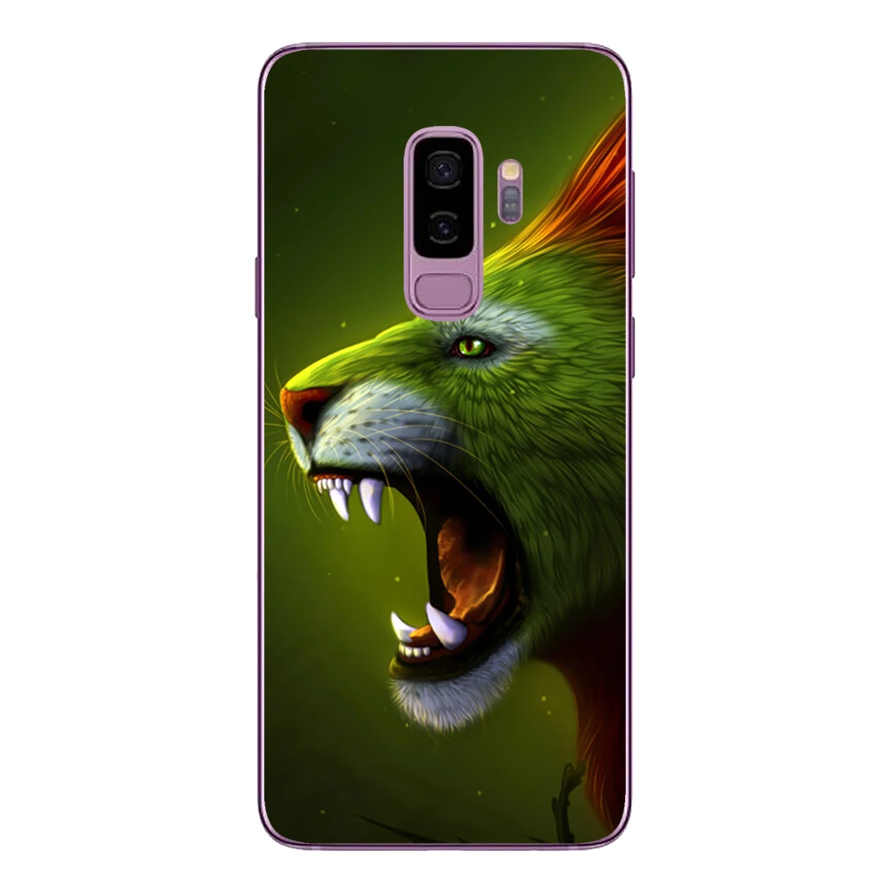 124 Мягкий термополиуретановый чехол для samsung Galaxy S7 Edge S8 S9 Plus, силиконовый чехол, чехол с тигром, львом, волком, лисой, рыбой, защитный чехол для телефона - Цвет: 124