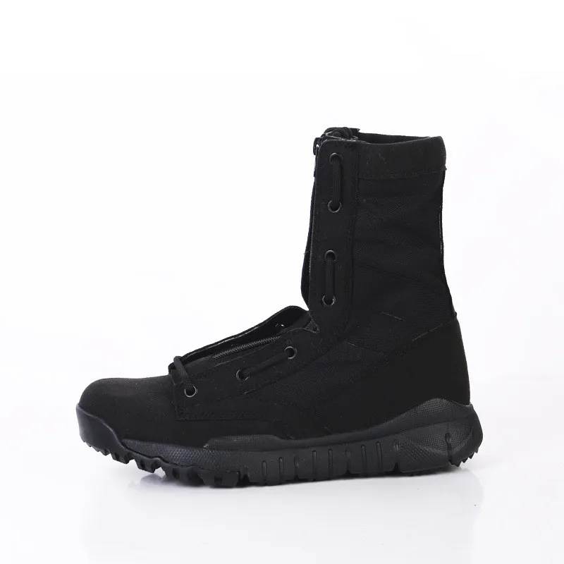 Новые мужские армейские военные дышащие ботинки черные замшевые супер легкие