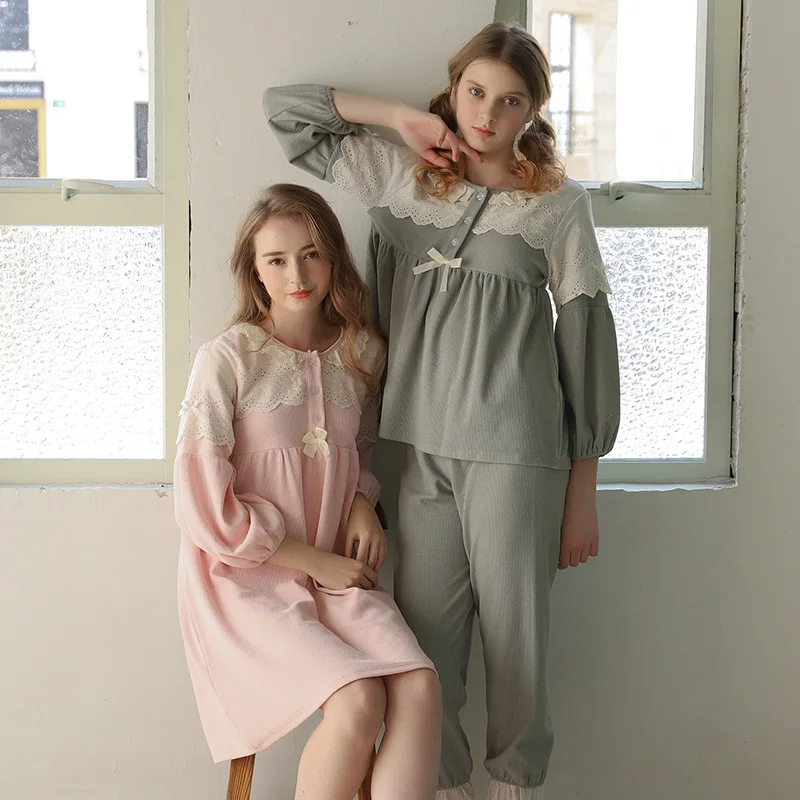 Пижама женская с длинным рукавом белая из чистого хлопка 9250-1 | Женская одежда