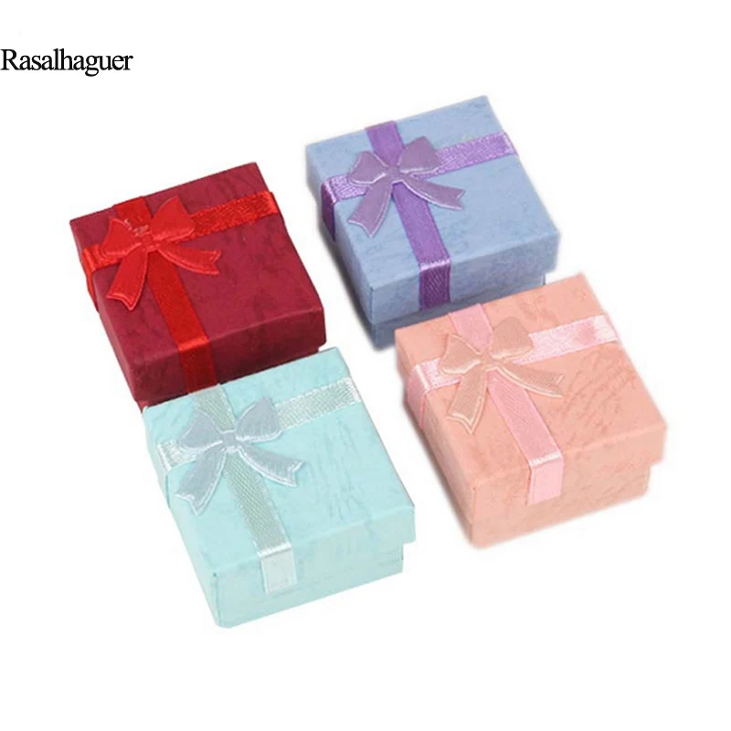 Горячая продажа 48 шт./лот мини коробка для колец органайзер хранения ювелирных