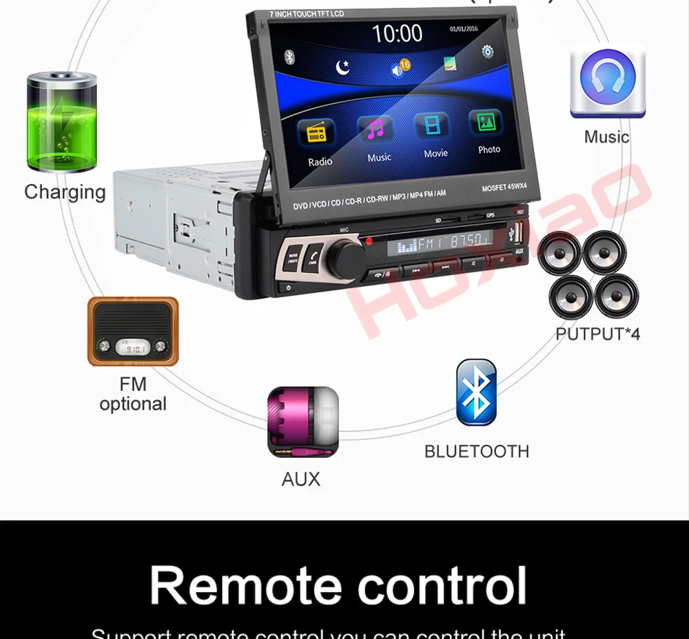 7 дюймов gps TFT lcd Автомобильный MP5 плеер Bluetooth FM радио Автомобильный мультимедийный плеер телескопическая Автоматическая рация камера заднего вида