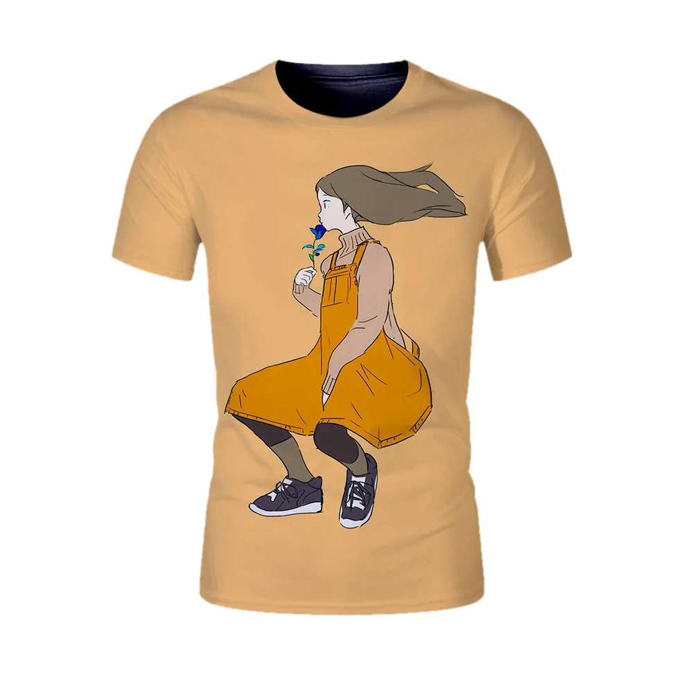 anime 3D cartoon print T-Shirts cool girl t shirts graphic tees men summer women shirt streetwear teens tshirt casual tops | Мужская