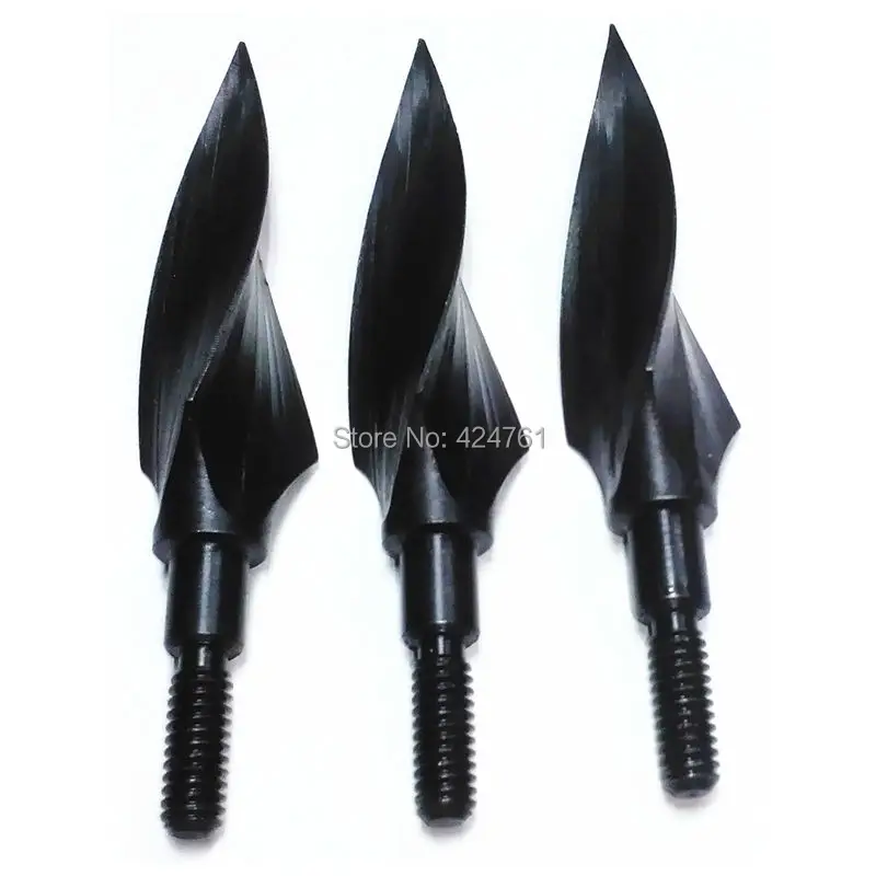 

6PCS Carbon Steel Rotary Arrow Heads 150 Grain Broadheads Tips Arrow Points Archery Arrowheads for compound bow and crossbow