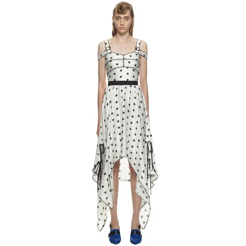 2019 платье пикантные Хан Сюэ знаменитости спинки Спагетти ремень для женщин