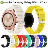 20mm watch strap band silicone for samsung galaxy watch 42mm band strap smart bracelet sport replacement accessories watch bands